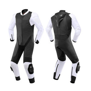 Combinaison de course de moto unisexe personnalisée en cuir de vachette perforé Combinaison de course imperméable Combinaison de moto protectrice 2025 - Product Image 5