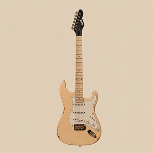 Slick Guitar SL57KM Aged Vintage Rosewood Fingerboard Alnico Pickups 6-String Fully Enclosed Tuning <b>Pegs</b> Electric Guitar - Product Image 1