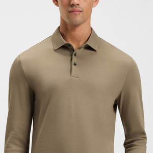 2025 conception personnalisée tricoté hommes chemises à manches longues à manches longues confortables et à séchage rapide tricoté hommes chemises à manches longues - Product Image 5