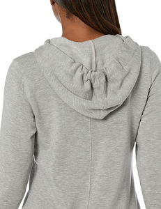 Sweat à capuche respirant à manches longues en coton polaire de haute qualité pour les femmes Sports Gym Tops Thumbhole Front pour les sports d'hiver - Product Image 4