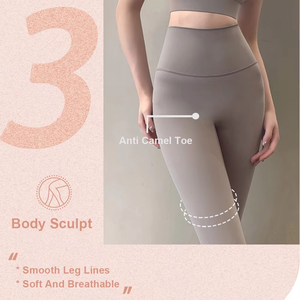 Women Seamless High Waist Yoga <b>Leggings</b> Stretch <b>Gym</b> Pants Soft Breathable <b>Tummy</b> <b>Control</b> Fitness Wear - Product Image 4