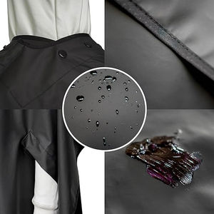 ผ้าคลุมตัดผมกันน้ำ ทนสารฟอกขาว ผิว PU สำหรับช่างทำผมมืออาชีพ ผ้าคลุมย้อมสีผม - Product Image 3