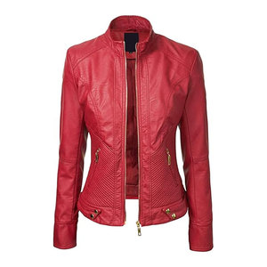 เสื้อแจ็กเก็ตหนังสำหรับผู้ชายเสื้อแจ็คเก็ตหนังแขนยาวดีไซน์แบบของคุณเอง - Product Image 1