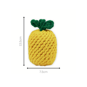 Jouet à mâcher en forme d'ananas de grande taille Monli pour animaux de compagnie, jouet en corde durable pour chiens et chats - Product Image 4