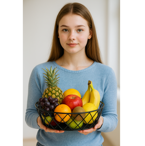 La cesta de almacenamiento de metal de hierro es una solución inteligente y elegante para mantener su cocina y vajilla bien organizadas - Product Image 1