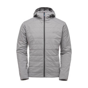 Veste d'hiver pour hommes personnalisée fermeture éclair respirante motif solide rembourrage en duvet coupe-vent chaud pour les adultes de grande taille - Product Image 6