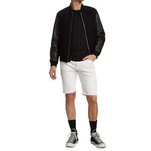 กางเกงยีนส์ขาสั้นทรงวินเทจสำหรับผู้ชาย รุ่น Frame L Homme สีขาวนวล ระบายอากาศได้ดี แต่งลายปักแบบดิสเทรส สไตล์ Y2K สตรีทแวร์ ไซส์ 32R - Product Image 3