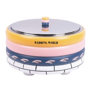 Calentador de Comida Metálico Nuevo, Elegante y Clásico, con Acabado de Madera y Adhesivos, Tamaño Personalizado, Hecho a Mano, Diseño Exclusivo - Product Image 2
