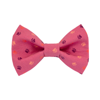 Noeud papillon rose foncé pour chien, accessoire en coton fait à la main pour animaux de compagnie, attache à boucle et crochet réglable, noeud papillon pour chiens