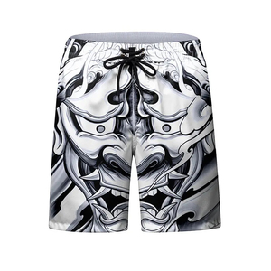 Shorts de boxe et MMA unisexe grande taille, taille élastique, séchage rapide, respirant, extensible, pour entraînement de kickboxing, Muay Thai et gym - Product Image 1