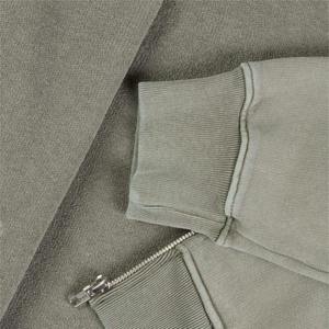 Sweat à capuche brodé de luxe personnalisé Streetwear Sweat à capuche en polaire vierge Vintage surdimensionné délavé à l'acide délavé au soleil en détresse Sweat à capuche zippé - Product Image 6