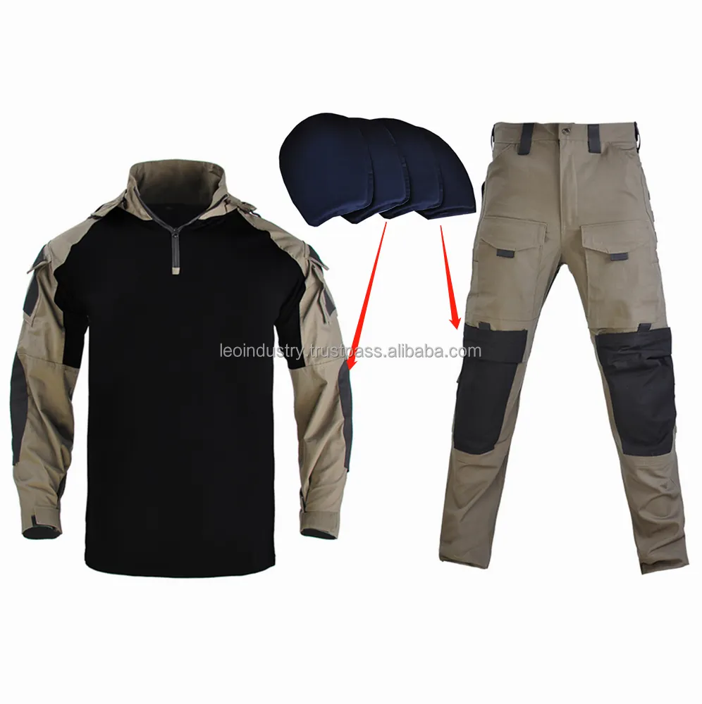 Pantalon de chasse personnalisé uniforme tactique complet costume noir