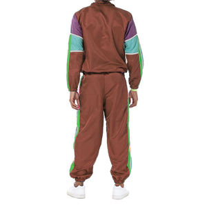 Ensemble de 2 pièces de couleurs différentes pour homme et femme Survêtement en nylon uni léger et surdimensionné Survêtement coupe-vent personnalisé Baggy - Product Image 2