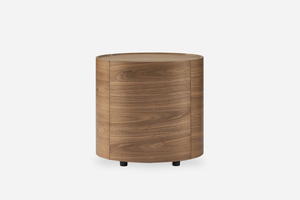 Table de chevet ronde en bois massif avec tiroirs pour la maison salon hôpital hôtel école appartement utilisation - Product Image 3