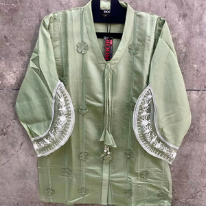 Elegante XL 42 Seda viscosa Salwar Kameez Calidad Premium Ropa étnica Premium Vestidos indios pakistaníes Cosidos para adultos para - Product Image 1