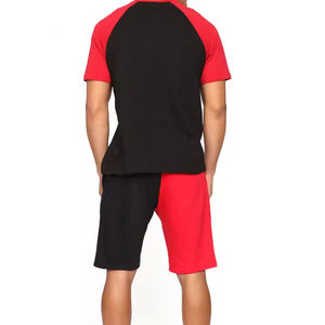 Ensemble short d'été décontracté pour hommes T-shirt en coton respirant à manches courtes de couleur personnalisée Nouveaux ensembles de t-shirts - Product Image 6