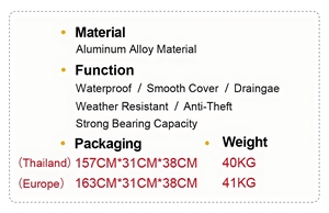 ฝาปิดกระบะท้ายรถกระบะแบบม้วนเก็บได้ ไม่ต้องเจาะ  แบบกันน้ำ - Product Image 2