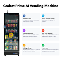 Distributeur automatique intelligent Grabot AI, ventes automatisées 24h/24 et 7j/7, gestion cloud, paiement sans contact, distributeur automatique intelligent combiné AI
