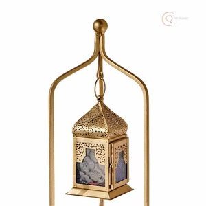 Portavelas de Metal de Primera Calidad |   Diseño Elegante para Uso en Ramadán, Decoración del Hogar y Regalos, Impermeable y Portátil - Product Image 1