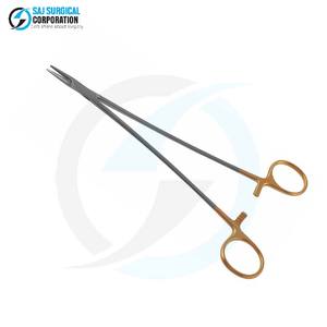 Portaagujas Debakey Manual de Acero Inoxidable, Instrumento Quirúrgico con Certificación CE para Sutura de Precisión, Cardiovascular y General - Product Image 1