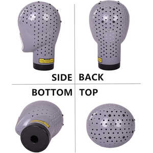 Parrucca in stile moderno asciugacapelli supporto manichino testa - Product Image 4