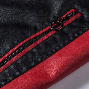 Nouveauté Veste de moto à fermeture éclair complète pour hommes Veste de moto à coupe ajustée pour hommes de marque privée - Product Image 4