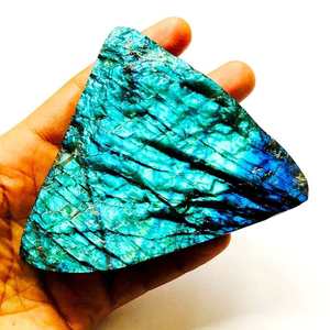 Qualité supérieure Naturel Énorme Bleu Labradorite Druzy Pierres Précieuses Lâches Cristal Rare avec Étincelle Lumineuse pour la Fabrication de Bijoux Utilisation - Product Image 4