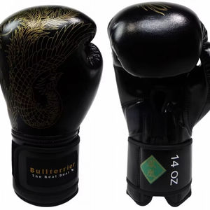 Gants de boxe MMA en cuir PU imperméable de haute qualité, durables, avec logo personnalisé, 8oz 10oz 12oz 14oz, Edge Force - Product Image 1