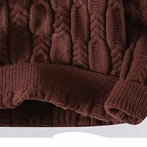 Breathable Winter <b>Men's</b> <b>Cardigan</b> Knitted Sweater Lightweight Anti-Wrinkle & Quick Dry Pattern Cotton/Acrylic - Product Image 4