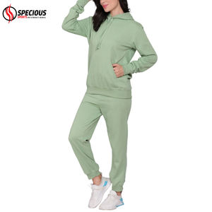 Pantalons de survêtement pour femmes à capuche sur mesure, survêtements de haute qualité, personnalisés, écologiques, respirants, en polaire, grande taille, hiver - Product Image 3