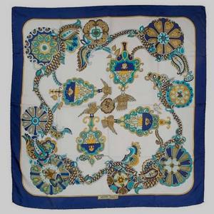 Vente en gros de bandana foulard carré en coton imprimé en soie avec logo personnalisé foulards de produit fait main en satin sergé prix d'usine de luxe - Product Image 3