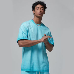 Camiseta Extra Grande para Hombre, 100% Algodón, 230g-260g, Lavado Ácido |   Logotipo personalizado Mineral Vintage Stone Washed - Product Image 3