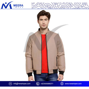 Blouson aviateur léger de qualité supérieure pour hommes avec poignets côtelés, fermeture à glissière, coque extérieure durable, coupe confortable - Product Image 2