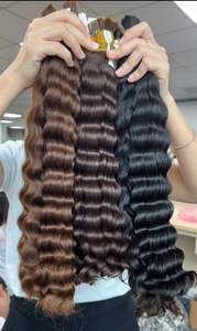 ผมต่อจากผมมนุษย์แบบลอนลึกแบบหลวมผมต่อทำจากหนังสังเคราะห์ที่เป็นเส้นผมแบบเวียดนาม - Product Image 2