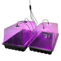 Kit de germination pour semis de fabricant chinois, plateau de culture pour pépinière de jardin avec couvercle et dôme, et lampes de croissance