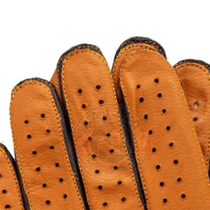 Gants de conduite en cuir pour hommes, vente en gros, haute qualité - Product Image 6