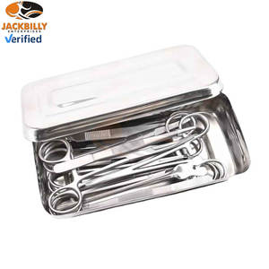 Jackbilly ชุดอุปกรณ์ผ่าตัดขนาดเล็ก13ชิ้น, ชุดเครื่องมือผ่าตัดทำจากสเตนเลสสตีลสำหรับการเย็บแผลและตกแต่งแผล - Product Image 5