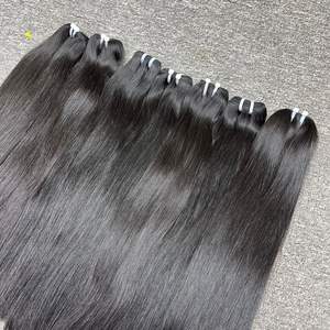 Extensions de cheveux de trame vierge de haute qualité 100% Grand stock de cheveux frontaux noirs Nouveaux cheveux crus vietnamiens - Product Image 3