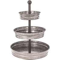 Support à gâteau durable en métal doré à 4 niveaux avec design élégant en demi-lune pour les mariages et les fêtes-Servir des cupcakes, des gâteaux et des desserts