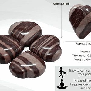 Vente en gros Narmada Shiva Eye Puffy Heart Natural Crystal Gemstone Heart Growth Harmony Reiki Stone Ideal for Gifts Home Decor - Product Image 3