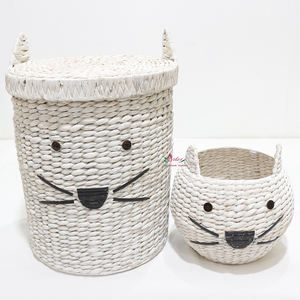 Artex Dong Thap Handwoven <b>Wicker</b> Animal Shaped <b>Basket</b> Decorative Rattan Organizer for Toys <b>Gifts</b> and Home Storage Use - Product Image 6