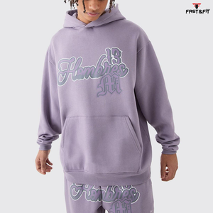 Chándal Deportivo Informal con Capucha, Transpirable, Estampado, Talla Grande para Hombre - Product Image 3