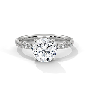 Export Quality Pae Settings Oval cut Diamond <b>Ring</b> for Everyday Wear Office Use and Elegant Styling Available Competitive price - Product Image 1