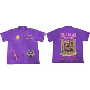 Camisa de Alta Calidad Unisex con Apliques Bordados Personalizados, Camisa El Hajj Court 252 de Primera Calidad, Camisa Fraternal DOI Personalizada - Product Image 3