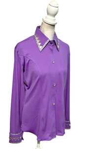 100% เสื้อขี่ม้าผ้าแก้วคุณภาพสูงสวมใส่สบายทนทานดีไซน์ไม่ซ้ำใครสำหรับการแสดงขี่ม้าแบบตะวันตก - Product Image 3