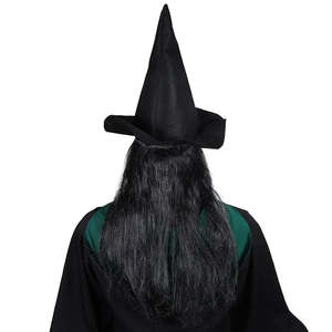 Masque Sorcier pour Halloween, masques de fête d'horreur en latex et tissu de soie pour décorations de Noël, fournitures élégantes pour fêtes - Product Image 3
