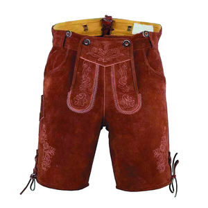 Short bavarois en cuir suédé véritable de qualité supérieure pour Oktoberfest Tenue allemande traditionnelle sur mesure - Product Image 4