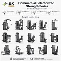 Équipement de musculation commercial SK, ensemble complet de machines à entraînement de force à charges guidées, pile de poids de 160 kg, pack pour centre de fitness, vente en gros
