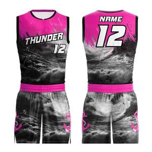 Venta al por mayor personalizado Retro baloncesto uniforme Jersey conjunto transpirable hombres baloncesto camisetas chalecos entrega rápida impresión - Product Image 1