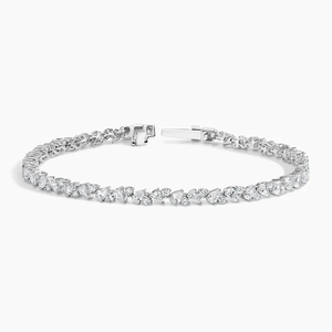 Haut de gamme 8 pouces Moissanite diamant Tennis Bracelet élégant glacé luxe Hip Hop bijoux pour hommes femmes 925 argent Style à la mode - Product Image 2